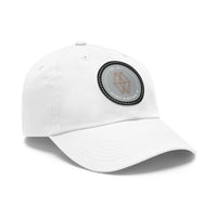 Dad Hat with Leather Patch (Round)